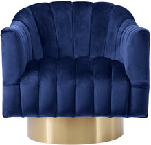 Load image into Gallery viewer, Farrah Grey Velvet Accent Chair