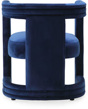 Load image into Gallery viewer, Blair Navy Velvet Accent Chair