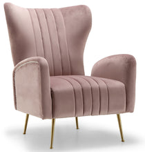Load image into Gallery viewer, Opera Pink Velvet Accent Chair