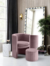 Load image into Gallery viewer, Selena Black Velvet Accent Chair and Ottoman Set