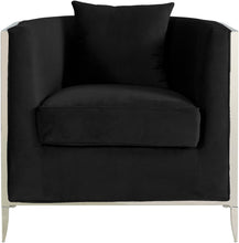 Load image into Gallery viewer, Circa Black Velvet Accent Chair