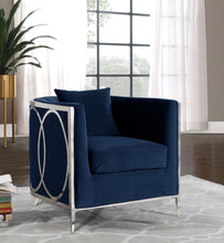 Load image into Gallery viewer, Circa Black Velvet Accent Chair