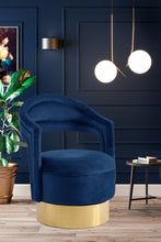 Load image into Gallery viewer, Petrona Grey Velvet Accent Chair