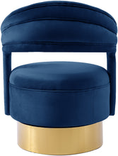 Load image into Gallery viewer, Petrona Grey Velvet Accent Chair