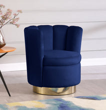 Load image into Gallery viewer, Lily Black Velvet Accent Chair