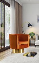 Load image into Gallery viewer, Bellagio Cognac Velvet Accent Chair