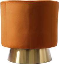 Load image into Gallery viewer, Bellagio Cognac Velvet Accent Chair