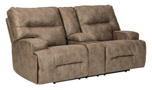 Load image into Gallery viewer, Hazenburg Reclining Loveseat with Console