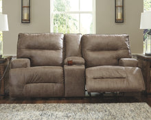 Load image into Gallery viewer, Hazenburg Reclining Loveseat with Console