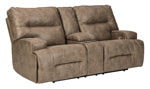Load image into Gallery viewer, Hazenburg Power Reclining Loveseat with Console