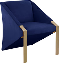 Load image into Gallery viewer, Rivet Black Velvet Accent Chair