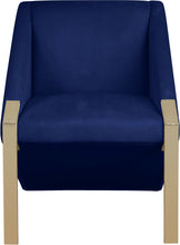 Load image into Gallery viewer, Rivet Black Velvet Accent Chair