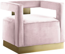 Load image into Gallery viewer, Armani Black Velvet Accent Chair