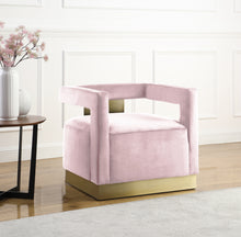 Load image into Gallery viewer, Armani Black Velvet Accent Chair