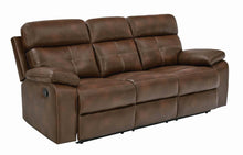 Load image into Gallery viewer, Damiano Transitional Brown Motion Sofa