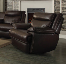 Load image into Gallery viewer, MacPherson Brown Leather Reclining Sofa