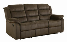 Load image into Gallery viewer, Rodman Chocolate Reclining Sofa