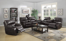 Load image into Gallery viewer, Willemse Chocolate Reclining Sofa With Drop Down Table