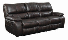 Load image into Gallery viewer, Willemse Chocolate Reclining Sofa With Drop Down Table