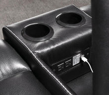 Load image into Gallery viewer, Willemse Casual Black Motion Loveseat