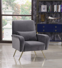 Load image into Gallery viewer, Clarissa Grey Velvet Chair