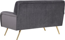 Load image into Gallery viewer, Clarissa Grey Velvet Loveseat