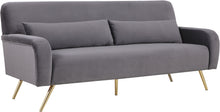 Load image into Gallery viewer, Clarissa Grey Velvet Sofa