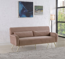 Load image into Gallery viewer, Clarissa Pink Velvet Sofa