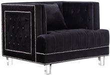 Load image into Gallery viewer, Lucas Black Velvet Chair