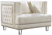 Load image into Gallery viewer, Lucas Cream Velvet Chair