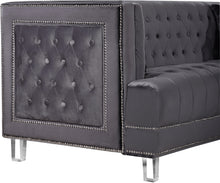 Load image into Gallery viewer, Lucas Grey Velvet Chair