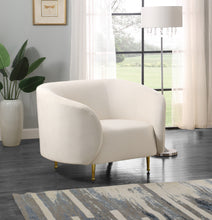 Load image into Gallery viewer, Lavilla Cream Velvet Chair