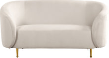 Load image into Gallery viewer, Lavilla Cream Velvet Loveseat