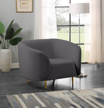 Load image into Gallery viewer, Lavilla Grey Velvet Chair