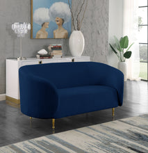 Load image into Gallery viewer, Lavilla Cream Velvet Loveseat