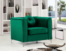 Load image into Gallery viewer, Isabelle Green Velvet Chair