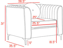 Load image into Gallery viewer, Isabelle Green Velvet Chair