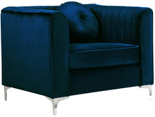 Load image into Gallery viewer, Isabelle Grey Velvet Chair