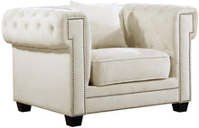 Load image into Gallery viewer, Bowery Cream Velvet Chair