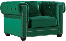 Load image into Gallery viewer, Bowery Green Velvet Chair