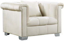 Load image into Gallery viewer, Kayla Cream Velvet Chair