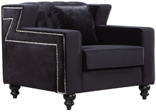 Load image into Gallery viewer, Harley Black Velvet Chair