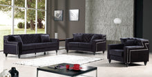Load image into Gallery viewer, Harley Black Velvet Chair