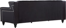 Load image into Gallery viewer, Harley Black Velvet Loveseat