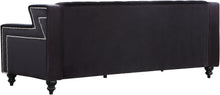 Load image into Gallery viewer, Harley Black Velvet Sofa