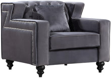 Load image into Gallery viewer, Harley Black Velvet Chair