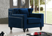 Load image into Gallery viewer, Harley Black Velvet Chair