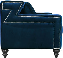 Load image into Gallery viewer, Harley Navy Velvet Loveseat