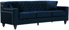 Load image into Gallery viewer, Harley Black Velvet Sofa