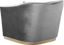 Load image into Gallery viewer, Arabella Grey Velvet Chair